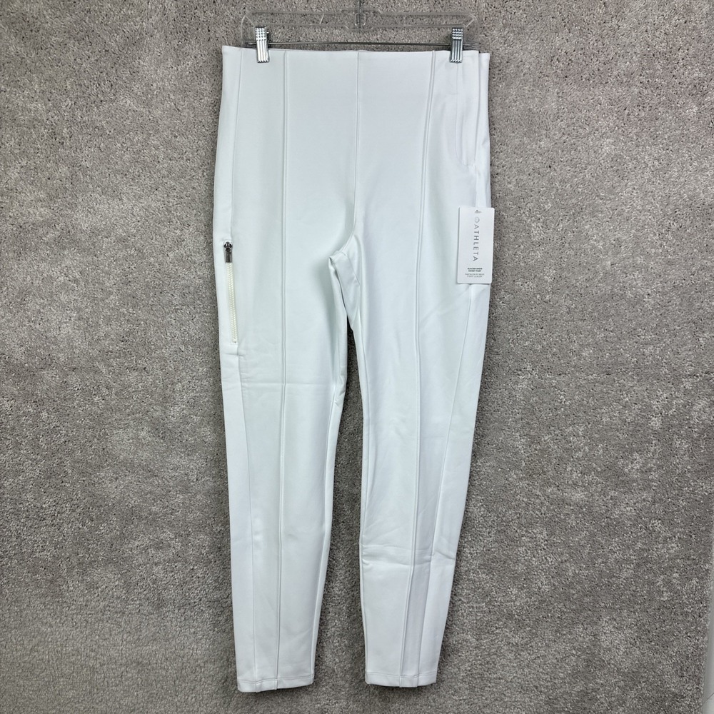 Athleta Glacier White Snow Skinnyβ Pants Size 12 Luxe Fabric Ski Pants